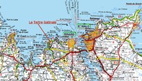 carte des environs de Saint Briac, du Fort La Latte  la pointe du Grouin: St Cast, St Jacut, Ploubalay, St Lunaire, Lancieux, Dinard, St Malo, Pleurtuit