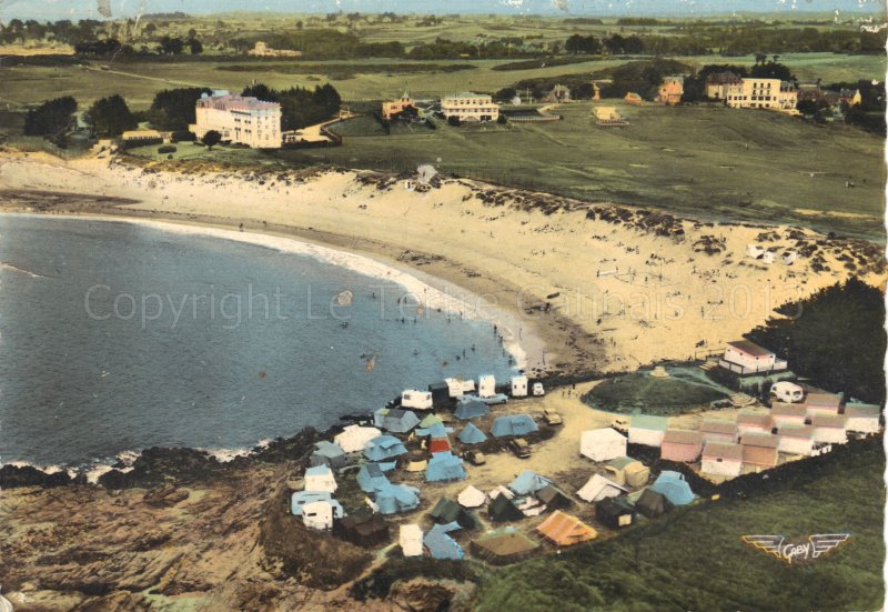 Saint Briac sur mer plage du Port Hue et le campinig des Missions Africaines