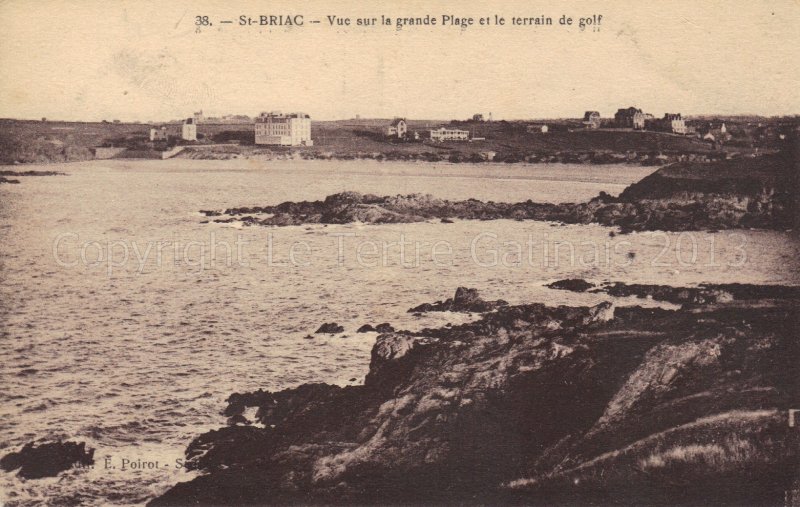 Saint Briac sur mer la plage du Port Hue depuis la Pointe de la Haie