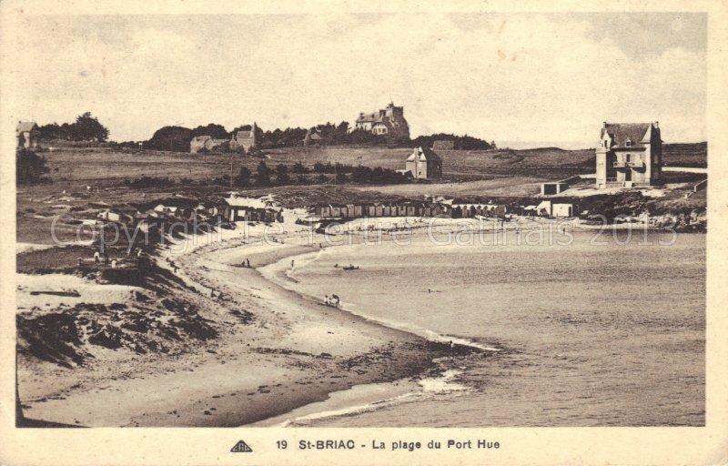 Saint Briac sur mer plage du Port Hue et les Missions Africaines